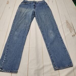 Vintage Calvin Klein high rise tapered straight jeans stone wash